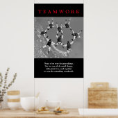Teamwork Motivierend Inspiration Poster (Küche)