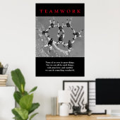 Teamwork Motivierend Inspiration Poster (Heimbüro)