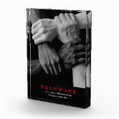 Teamwork Motivierend Inspiration-Quote-Hands Fotoblock (Rechts)