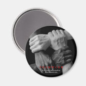 Teamwork Motivierend Inspiration-Quote-Hands Magnet (Vorderseite/Rückseite)