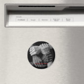 Teamwork Motivierend Inspiration-Quote-Hands Magnet (In Situ (Geschirrspüler))