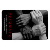 Teamwork Motivierend Inspiration-Quote-Hands Magnet (Horizontal)