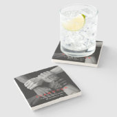 Teamwork Motivierend Inspiration-Quote-Hands Steinuntersetzer (Seitenansicht)