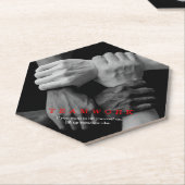 Teamwork Motivierend Inspiration-Quote-Hands Untersetzer (angewinkelt)