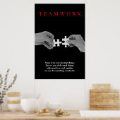 Teamwork Motivierend Inspirationshandbücher Poster (Küche)