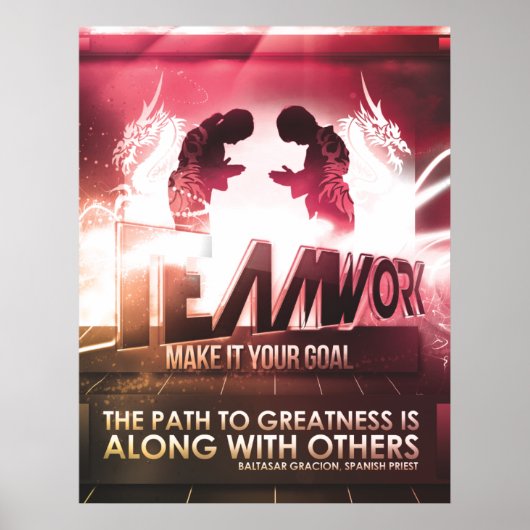 TEAMWORK - MOTIVIEREND POSTER (Vorne)