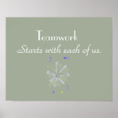 Teamwork Motivierend Poster (Vorne)