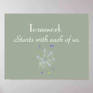 Teamwork Motivierend Poster