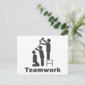 Teamwork - Motivierend Ware Postkarte (Stehend Vorderseite)