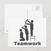 Teamwork - Motivierend Ware Postkarte (Vorne/Hinten)