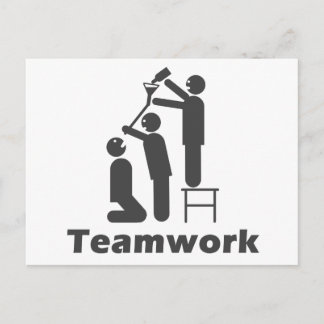 Teamwork - Motivierend Ware Postkarte