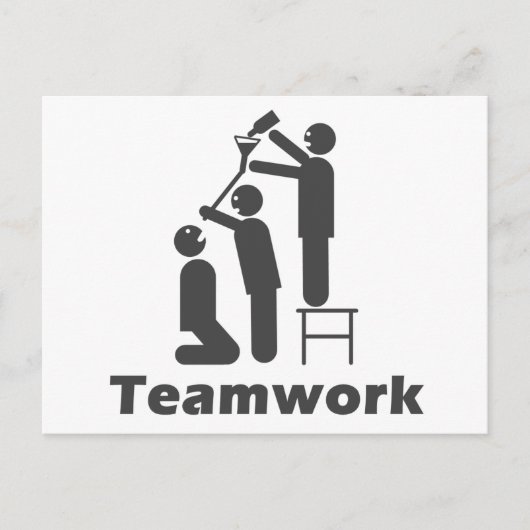 Teamwork - Motivierend Ware Postkarte (Vorderseite)