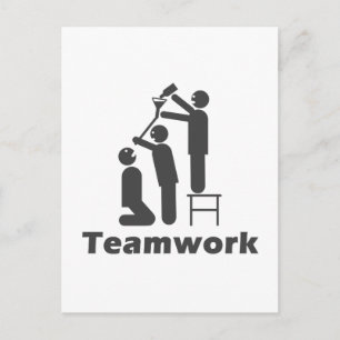 Teamwork - Motivierend Ware Postkarte