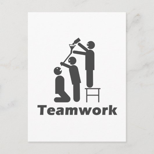 Teamwork - Motivierend Ware Postkarte (Vorderseite)