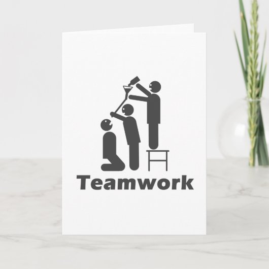 Teamwork - motivierend Waren Karte (Vorderseite)