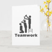 Teamwork - motivierend Waren Karte (Gelbe Blume)