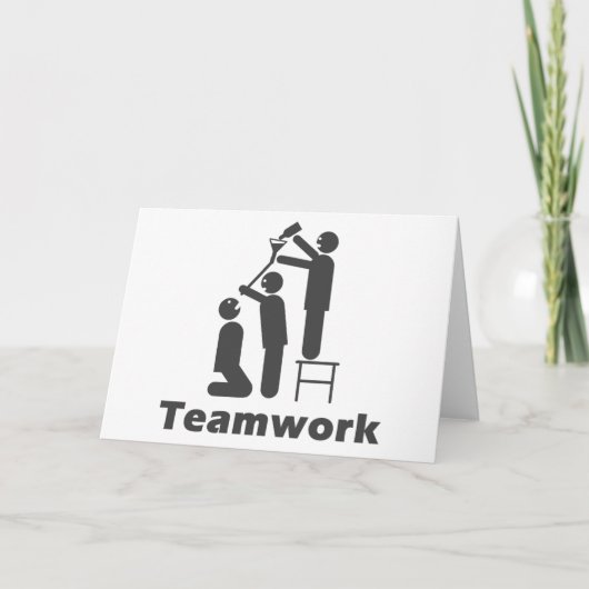 Teamwork - motivierend Waren Karte (Vorderseite)