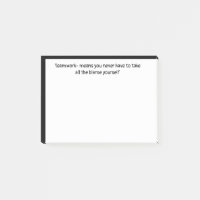 Teamwork - Nie nehmen Sie die Schuld an Funny Quot