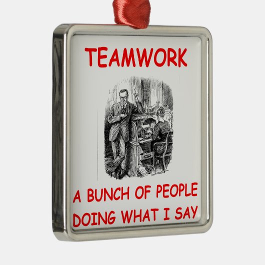 Teamwork Ornament Aus Metall (Rechts)