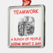 Teamwork Ornament Aus Metall (Links)