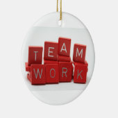 Teamwork-Ornament Keramikornament (Rechts)