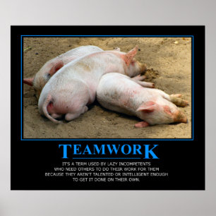 Teamwork-Plakat Poster