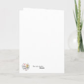 Teamwork Positive Words Appreciation Card Collabor Karte (Rückseite)