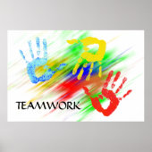 Teamwork-Poster Poster (Vorne)