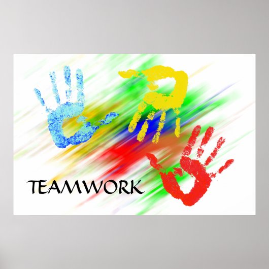 Teamwork-Poster Poster (Vorne)
