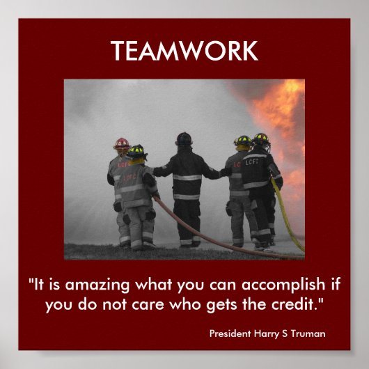 TEAMWORK-Poster Poster (Vorne)