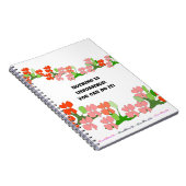 Teamwork Red Blume Notebook Notizblock (Rechte Seite)