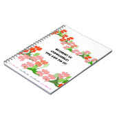 Teamwork Red Blume Notebook Notizblock (Linke Seite)