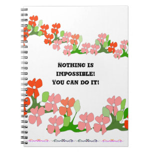 Teamwork Red Blume Notebook Notizblock