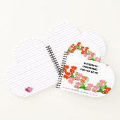 Teamwork Red Blume Notebook Notizblock (Innenseite)