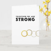 Teamwork Stärke Danke Karte individuell anpassbar (Gelbe Blume)