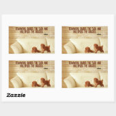 "Teamwork Success" Inspiration Zitat Rechteckiger Aufkleber (Blatt)