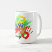 Teamwork-Tasse Kaffeetasse (VorderseiteRechts)