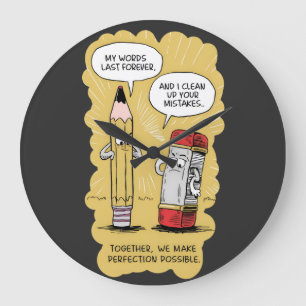 Teamwork Triumph Große Wanduhr