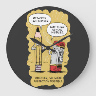 Teamwork Triumph Große Wanduhr