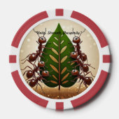 "Teamwork Triumphs" Pokerchips (Vorderseite)
