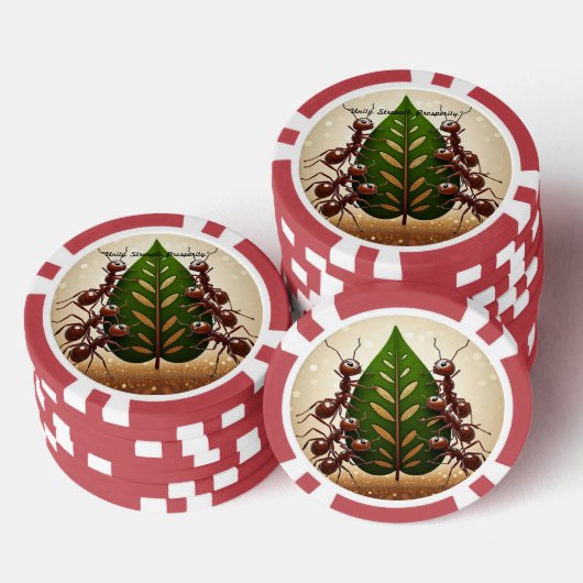 "Teamwork Triumphs" Pokerchips (Stapel)