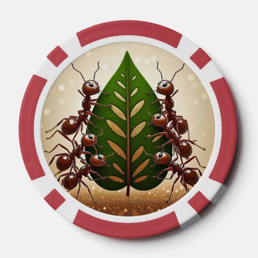 "Teamwork Triumphs" Pokerchips (Rückseite)