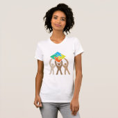 Teamwork und Unity Jigsaw Puzzle Logo T-Shirt (Vorne ganz)