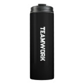 "TEAMWORK" Wasserflasche Thermosbecher (Vorderseite)