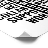 Teamwork-Zitat für Office und Zuhause | Inspiratio Poster (Ecke)