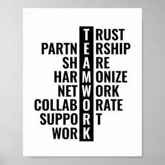 Teamwork-Zitat für Office und Zuhause | Inspiratio Poster