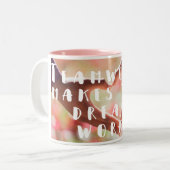 Teamwork-Zitat-Kaffee-Tasse Zweifarbige Tasse (Vorderseite Links)