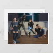 Teanage Werewolf Lycanthrope Shapeshifters Postkarte (Vorne/Hinten)