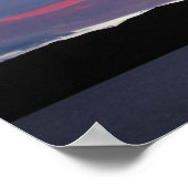 TeAnau Sunset Poster (Ecke)