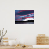 TeAnau Sunset Poster (Küche)